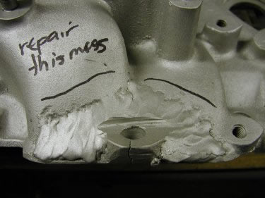 Aluminum Intake Manifold Repair - After #1