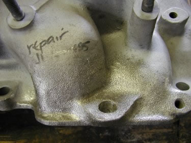Aluminum Intake Manifold Repair - Before #2