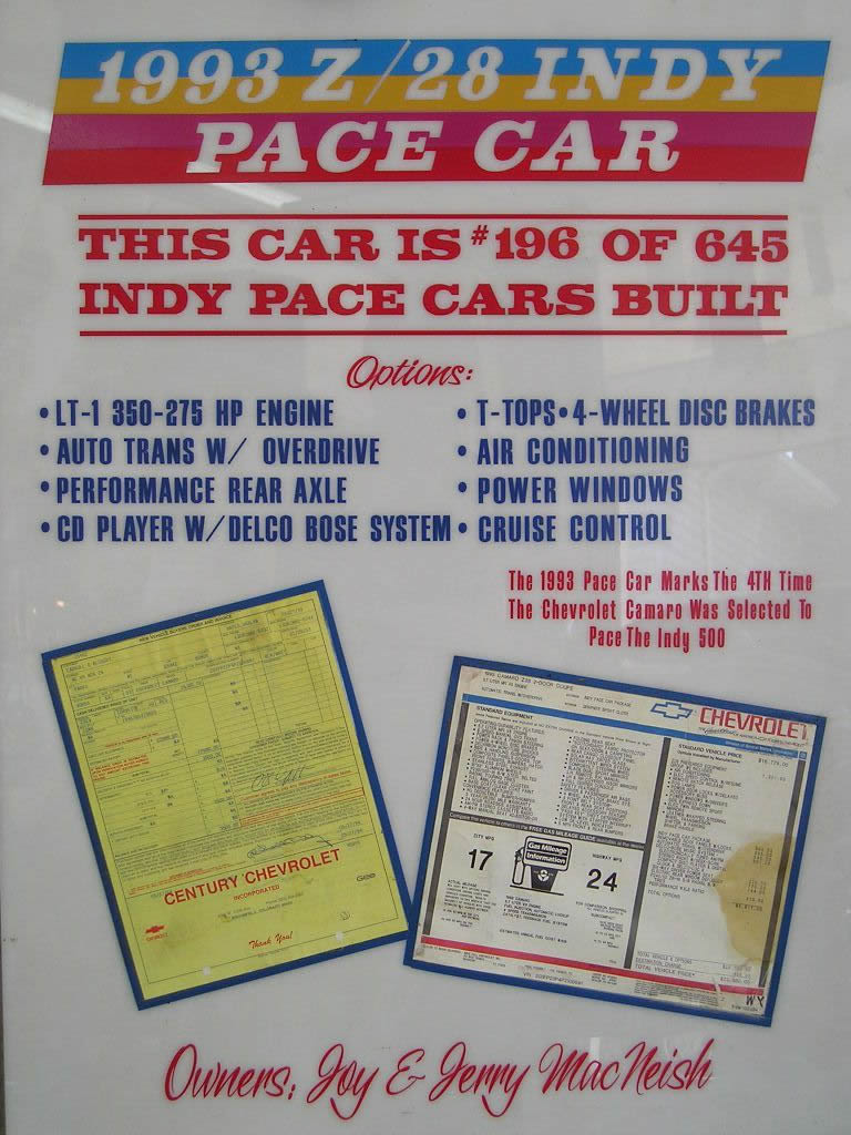 Indy Pace Car